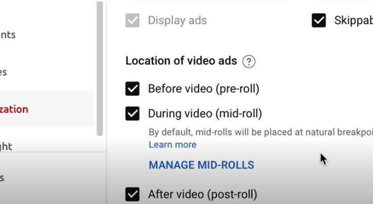 how to add mid-roll ads