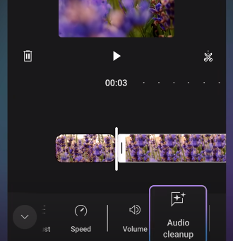 Youtube create app audio clearer as background noise remover