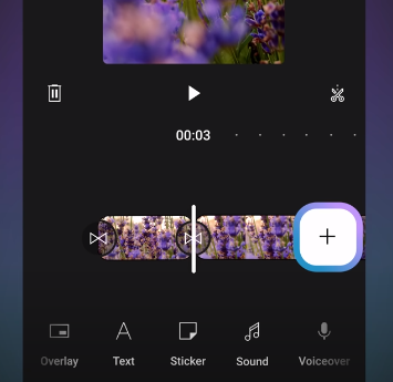 add more clips to timeline in Youtube create app